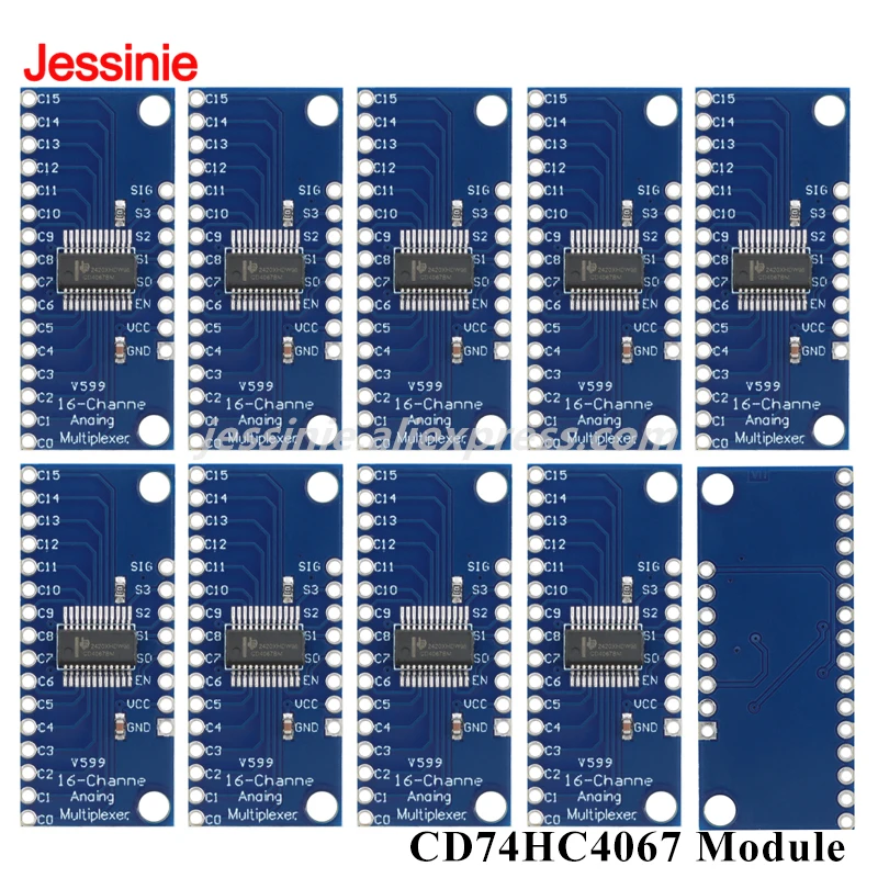 10pcs/1pc CD74HC4067 Module High Speed CMOS Precise Logic 16 Channel Analog Multiplexer Demultiplexer for Arduino