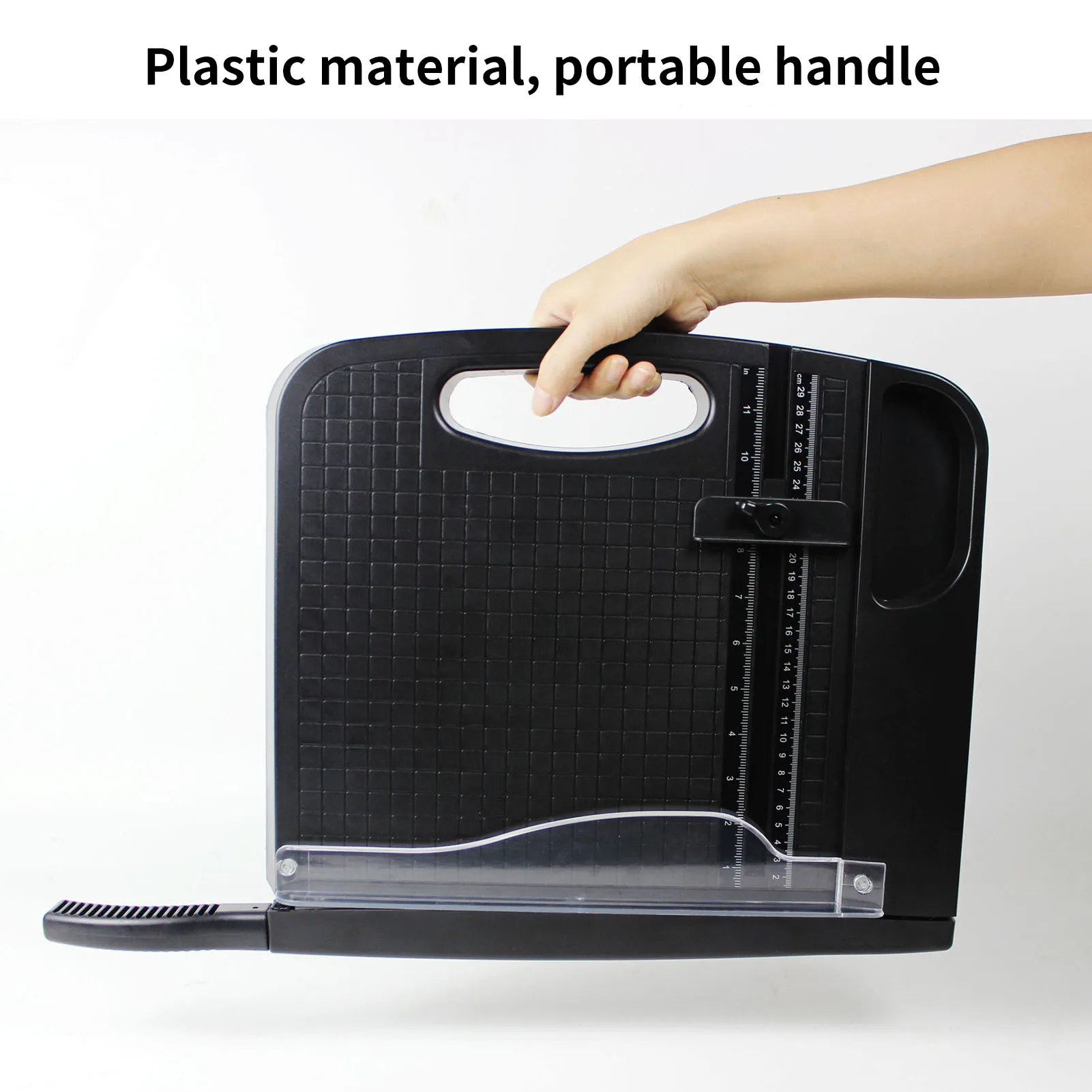 【New】A4 Paper Cutter 12 Inch Cut 12 Sheet Capacity Portable Letter Size Paper Trimmer for Office School Home