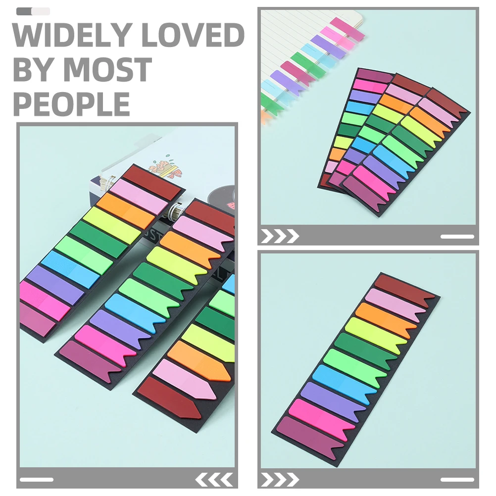 300 Pcs Self Adhesive Book Tabs Compact Page Markers Waterproof Transparent Writing Multi Function Student Bookmark