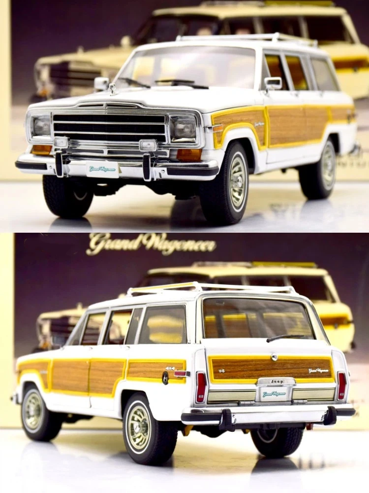 

Autoart 1:18 Wagoneer SUV White Simulation Limited Edition All Open Alloy Metal Static Car Model Toy Gift