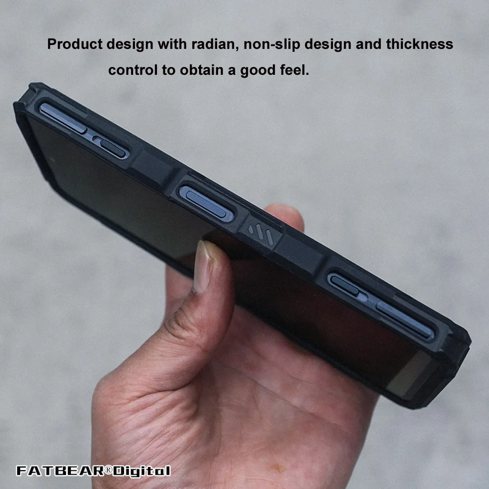 FATBEAR Tactical Military Grade Rugged Shockproof Armor Full Protective Skin Case Cover for Xiaomi Black Shark 4 / 4S / Pro