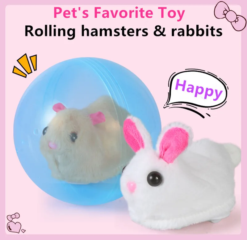 

Electronic Pet Toys Hamster Balls Electric Running Ball Toy Baby Learning To Crawl Turn Ball Pet Interactive Gifts