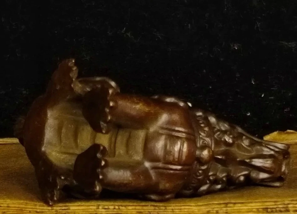 Chinese Bronze Brass Fengshui Kylin Chi-lin Qilin Beast Animal Statue Sculpture