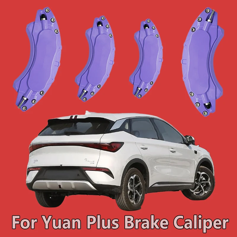 Für BYD Yuan Plus Atto 3 Auto-Bremssattelabdeckung, Aluminiumlegierung, Metall-Set, passend für GS GL Sport Utility 4-Türer
