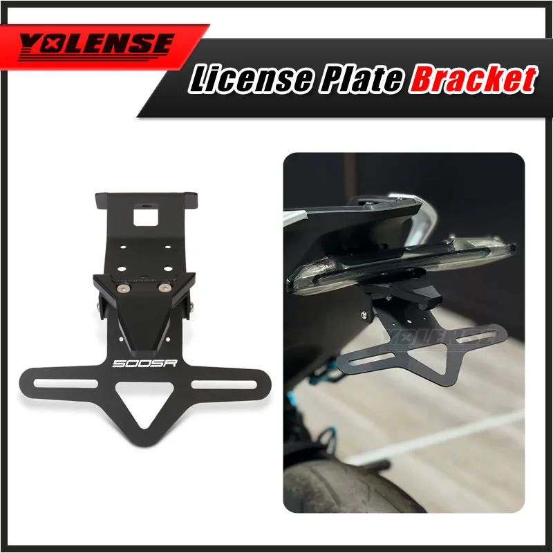 

For 500SR 2026 Motorcycle Tail Tidy Fender Eliminator Registration License Plate Holder Light For 675SR 675SR-R 675NK 675 NK