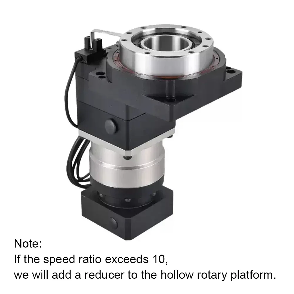 Hollow แพลตฟอร์มหมุนอัตราส่วน 5-200:1 4 แกน/5 แกน/แกน R ความแม่นยําสูง, แทนที่ CAM indexer/ DD มอเตอร์สําหรับตัดตาราง CNC