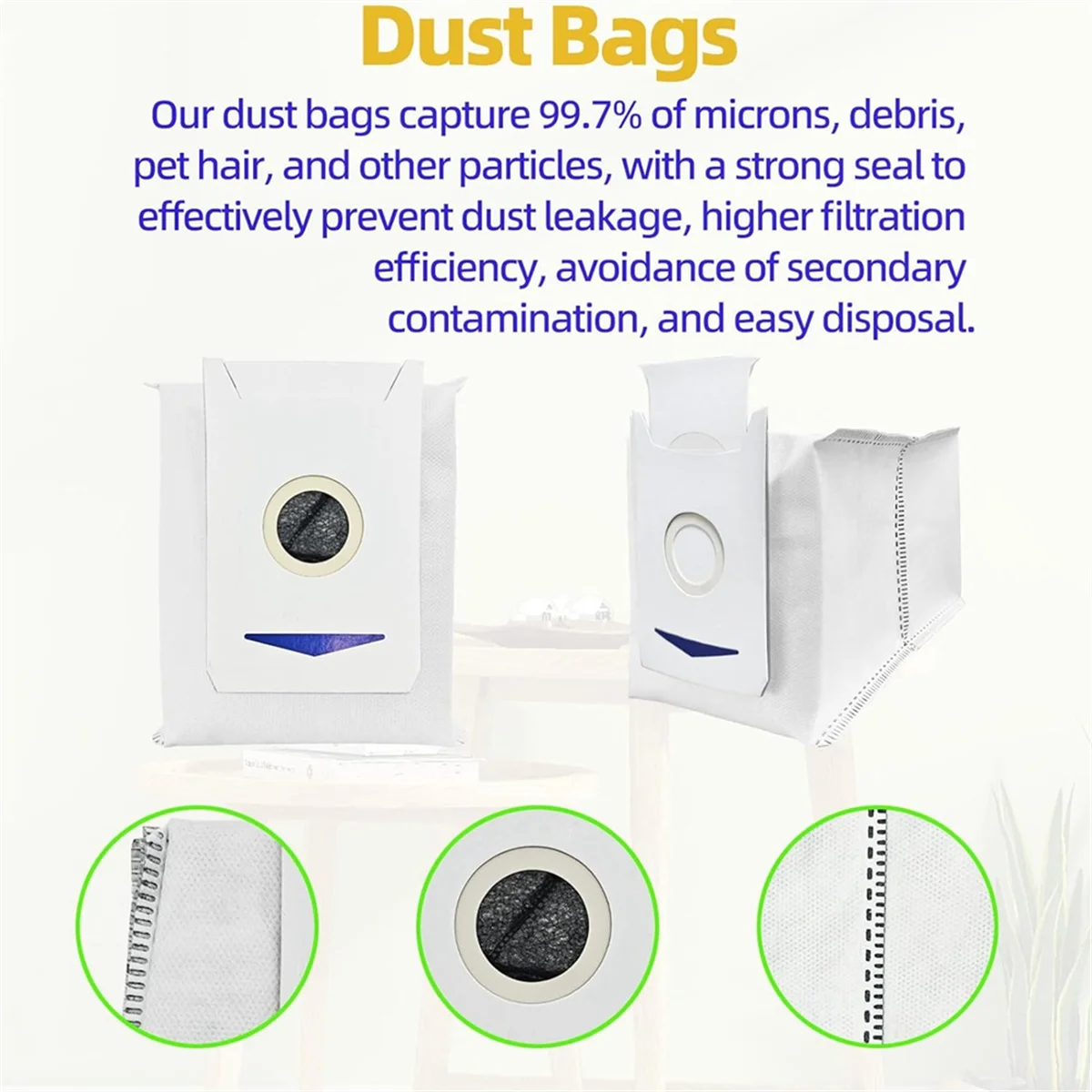 ل M12 PRO + روبوت فراغ الجانب الرئيسي فرشاة فلتر Hepa ممسحة الوسادة أكياس الغبار استبدال الملحقات عدة