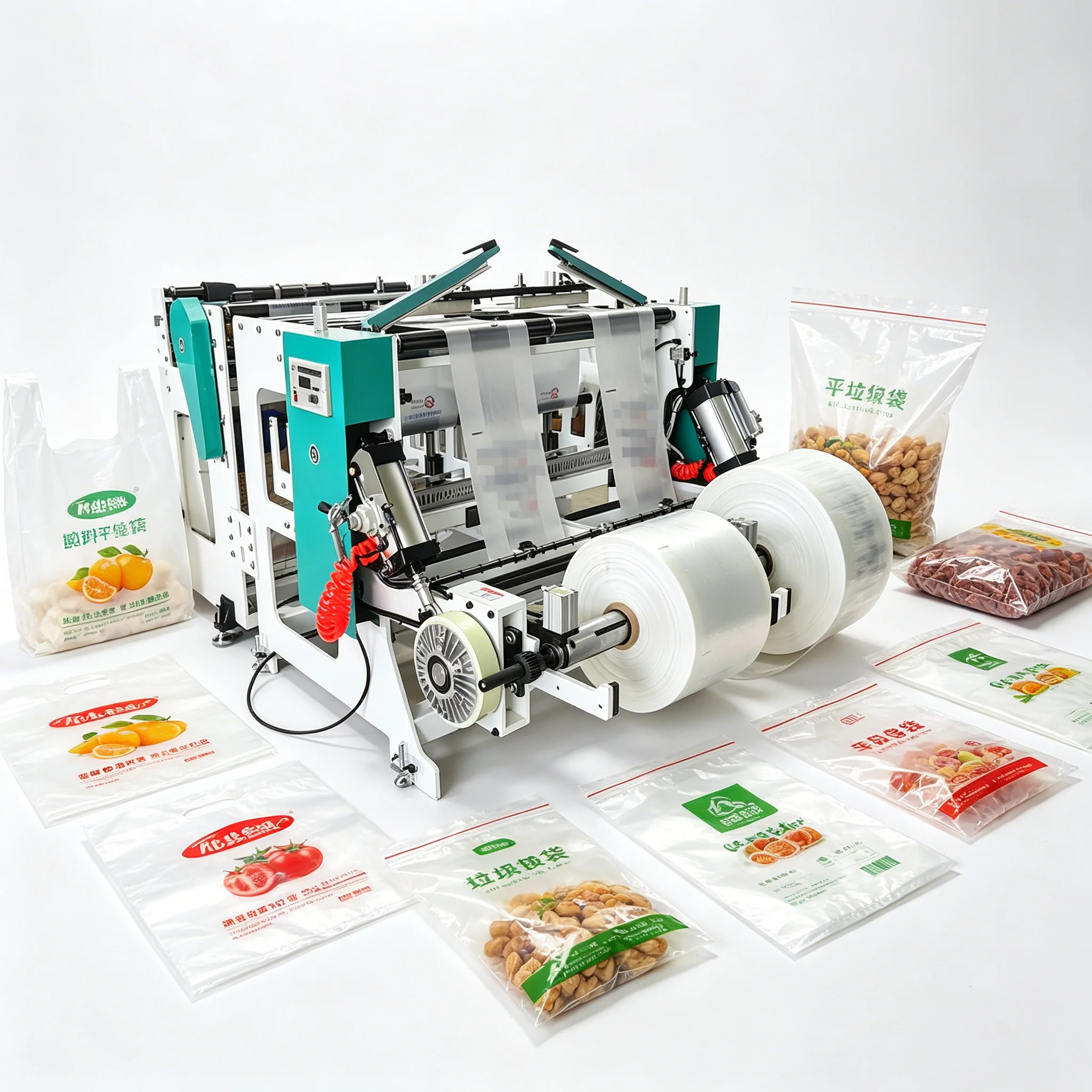 High Speed Vest Bag Making Machine Servo Motor PLC Control PE HDPE Plastic Shopping Bag Maker Automatic Production Line CE ISO