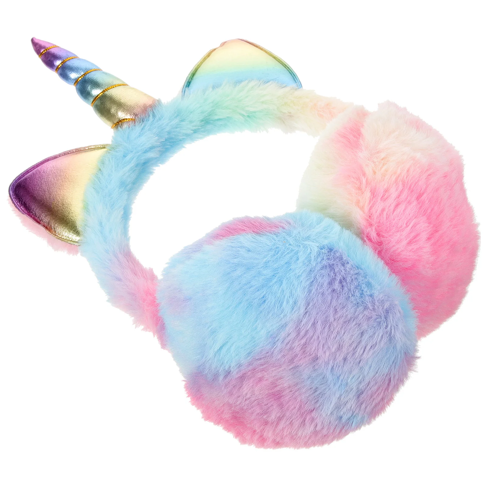 Artificial Unicorn Thermal Plush Winter Warm Warmer Headband