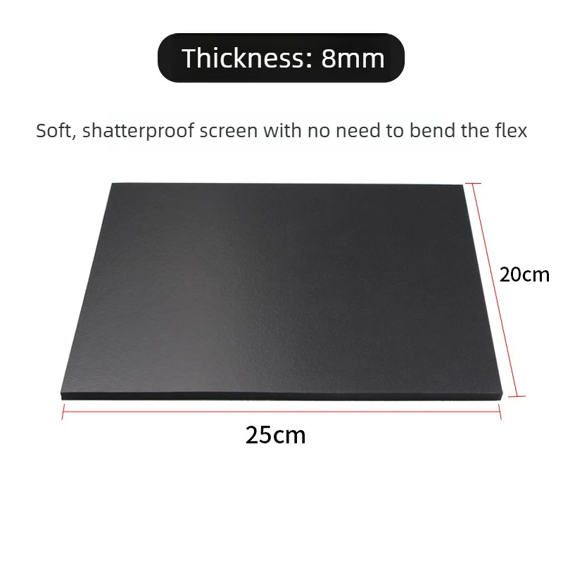 Almohadilla de silicona extra suave profesional de 8 mm para laminación de pantalla LCD, tapete de goma negro universal para máquinas de reparación 5