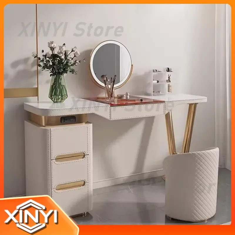 Nail Accessories Vanity Table Makeup Mirror Desk Chair Dressing Table Modern Jewelry Penteadeira Home Furniture for All Users
