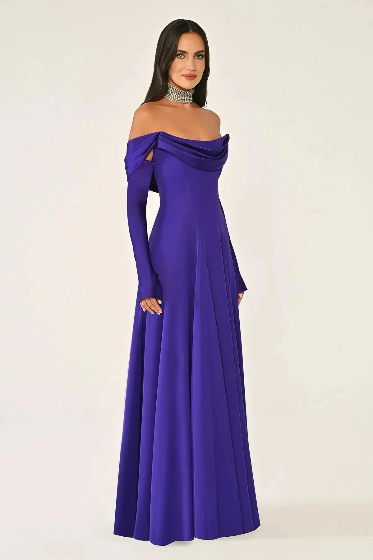 Elegant Retro Strapless Multi-Layered Skirt Formal Ball Gown Adorned with Bow Appliqué - Evening Dress