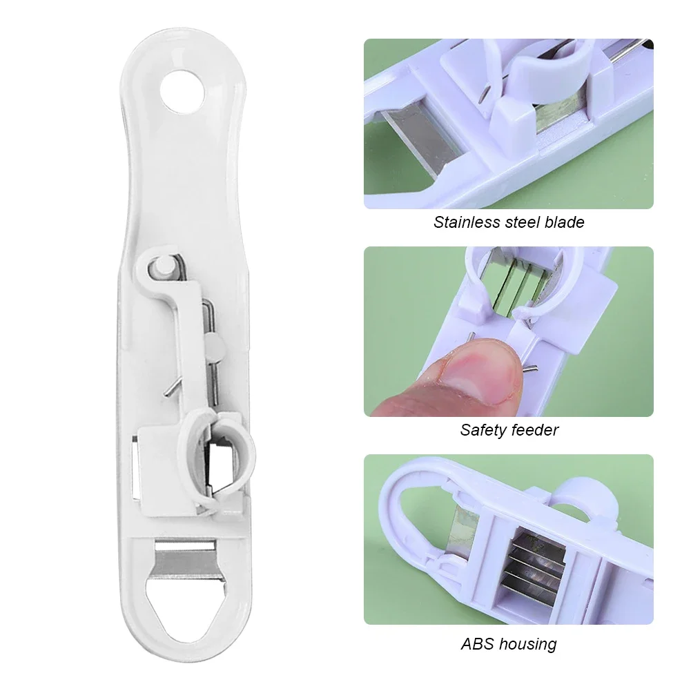 1-4PCS Green Bean Slicer Sharp Bean Cutter Vegetable Slicer Runner Cutter Kitchen Tool Stainless Steel Vegetable Chopper Cutter view 5