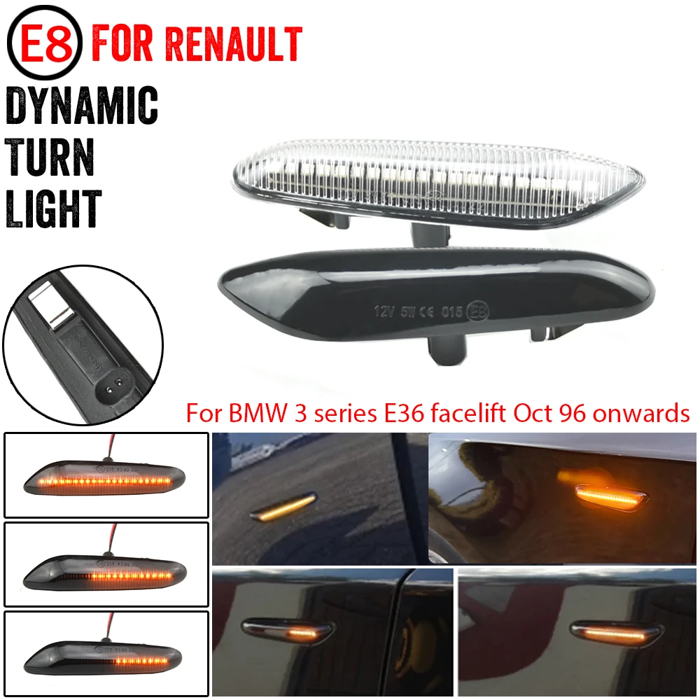 جديد LED الجانب ماركر مصباح مصباح إشارة ديناميكية لسيارات BMW 3 سلسلة E90/E91/E92/E93 (وليس M3) #1