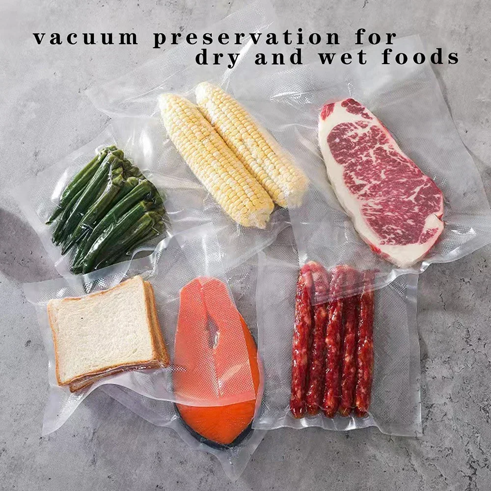 100pcs Food Vacuum Sealer Bags, Food vacuum bag,  For Vac Storage Meal Prep And Sous Vide, Food Preservation Sealed Bag image 6