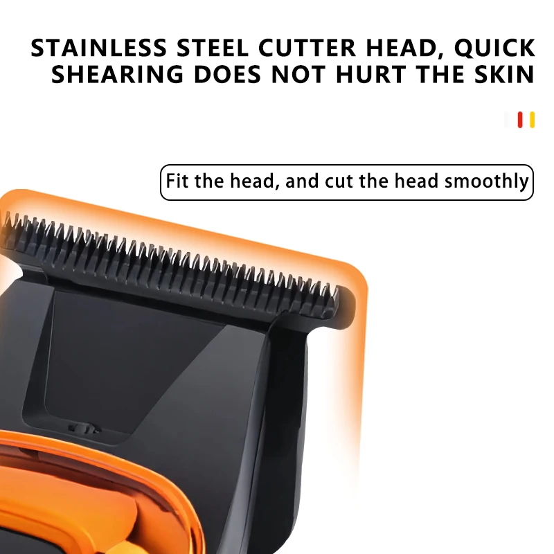 Kemei 037 مشابك شعر كهربائية للرجال تصفيف الشعر المنزلي اللاسلكي قص الشعر آلة اللحية الشعر المتقلب نحت المقص