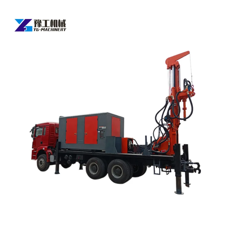 YG Hot Sale Buidling Construction Drilling Equipment Trailer Mounted Core Drill Rig Machinie Wheeled Drilling Rig for Water Well