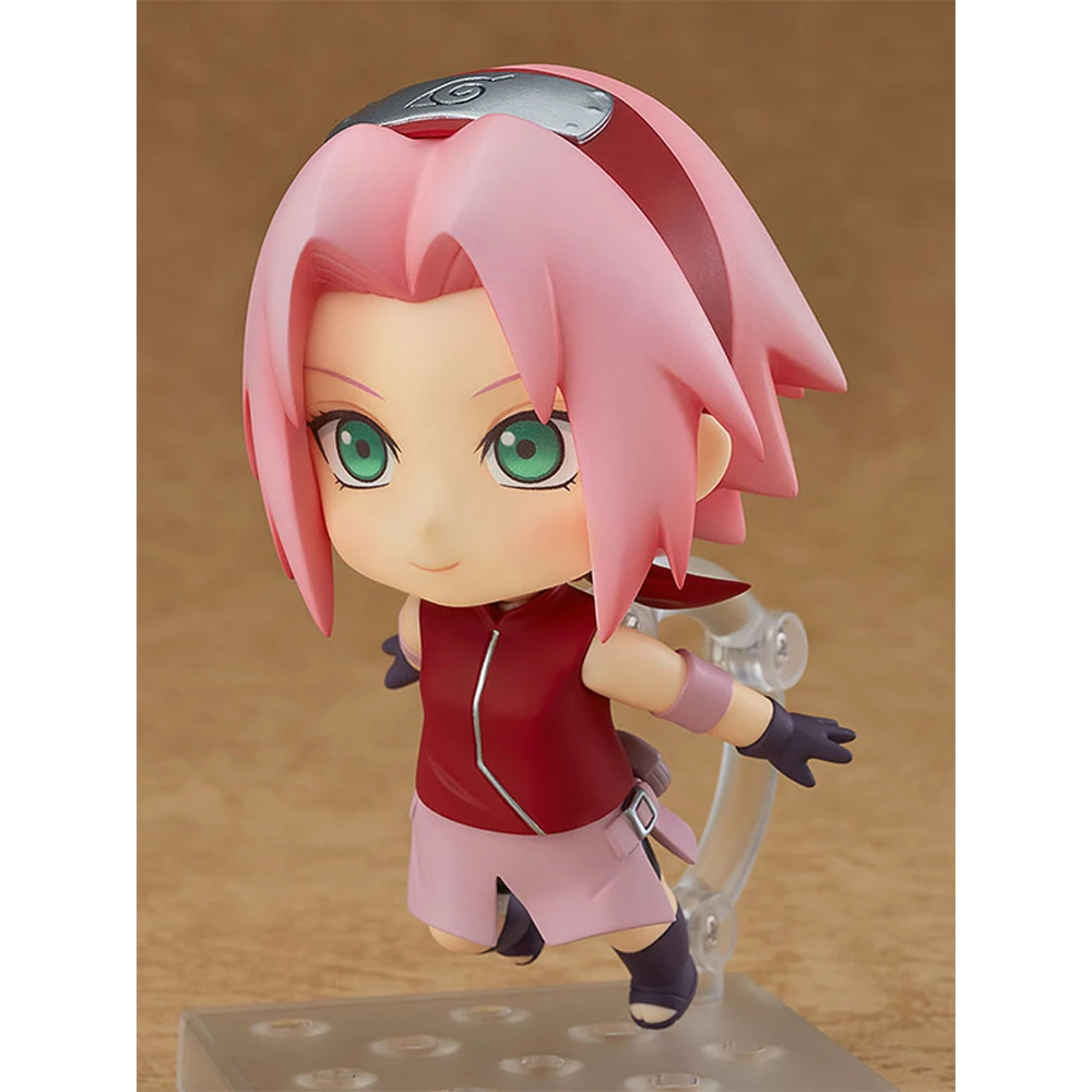 

833 Cute Ninja Sakura Girl 10cm4inch PVC Plastic Material Joint Movable Anime Action Figures Toys for Boys Girls Kids Gift Model