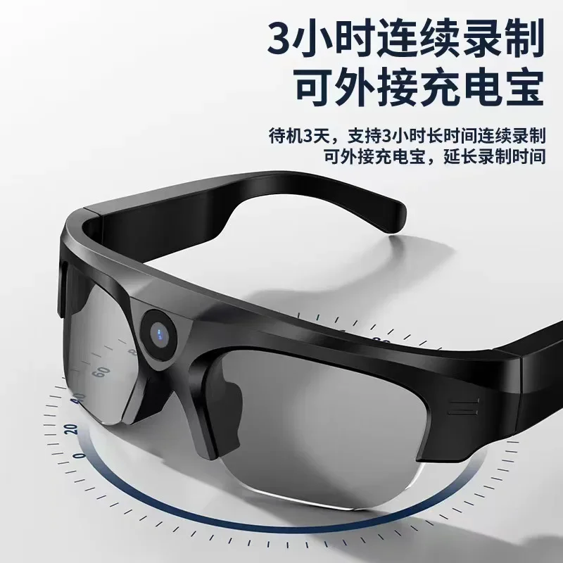 Smart bluetooth glasses 128g camera camera high definition driving recorder multi-function live broadcast