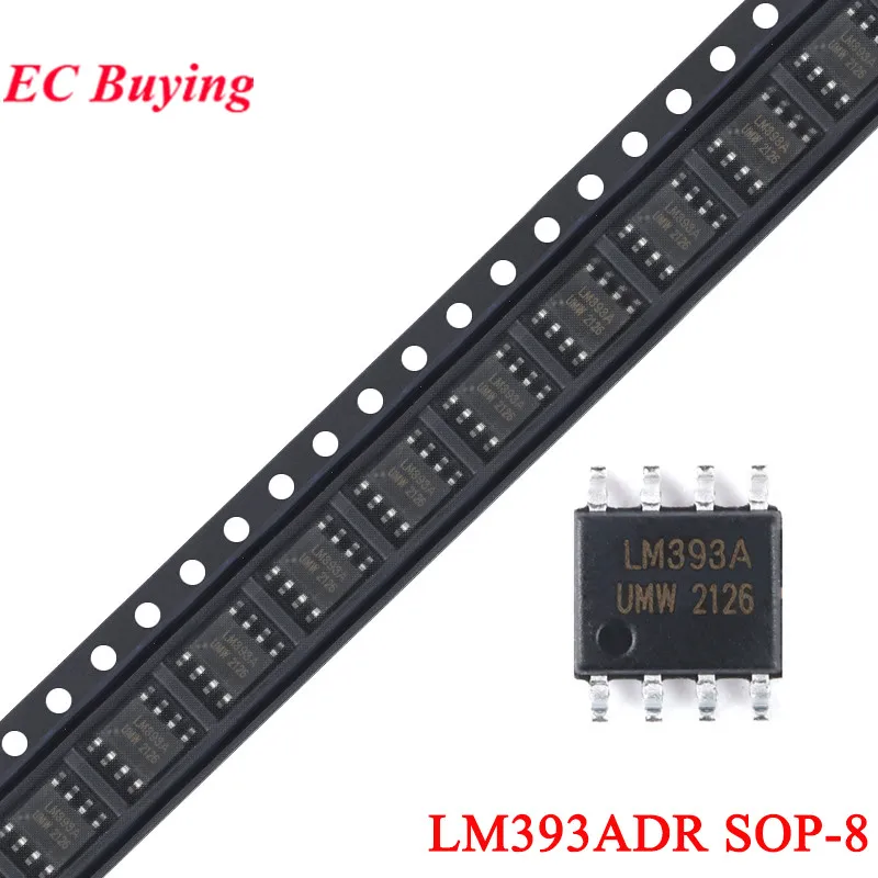 10pcs/5pcs LM393 SOP8 LM393DR LM393ADR 393 SOP-8 Low Power Consumption Low Offset Voltage Dual Comparator Chip IC