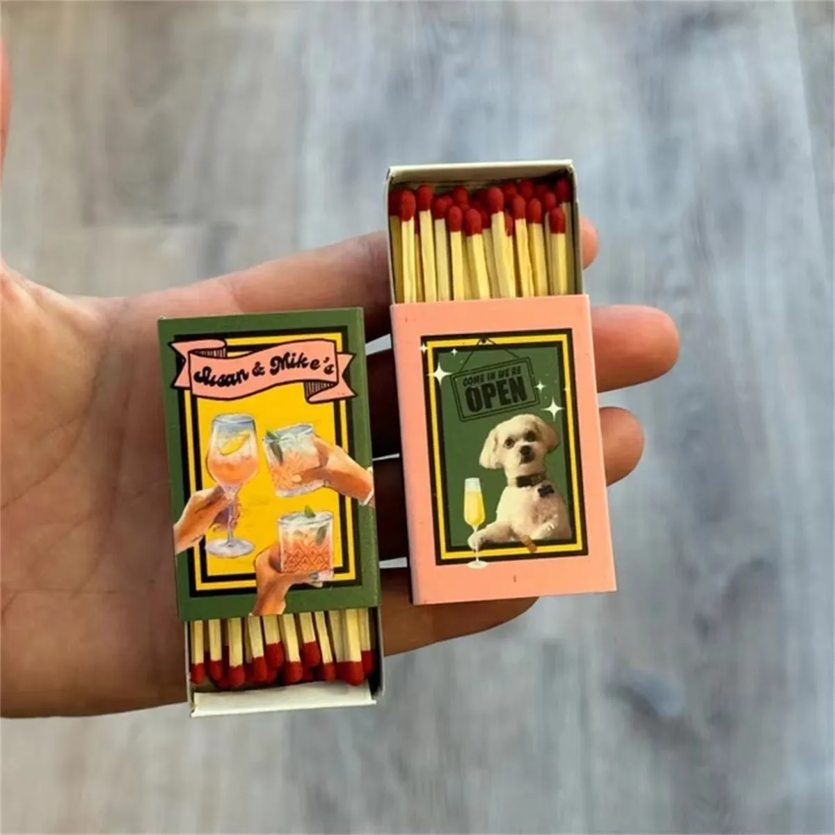 Bulk Custom Vintage Matches - Personalized Matchboxes - Favor Matchboxes - Vintage Decor - Bridal Shower - Boho wedding - Rustic