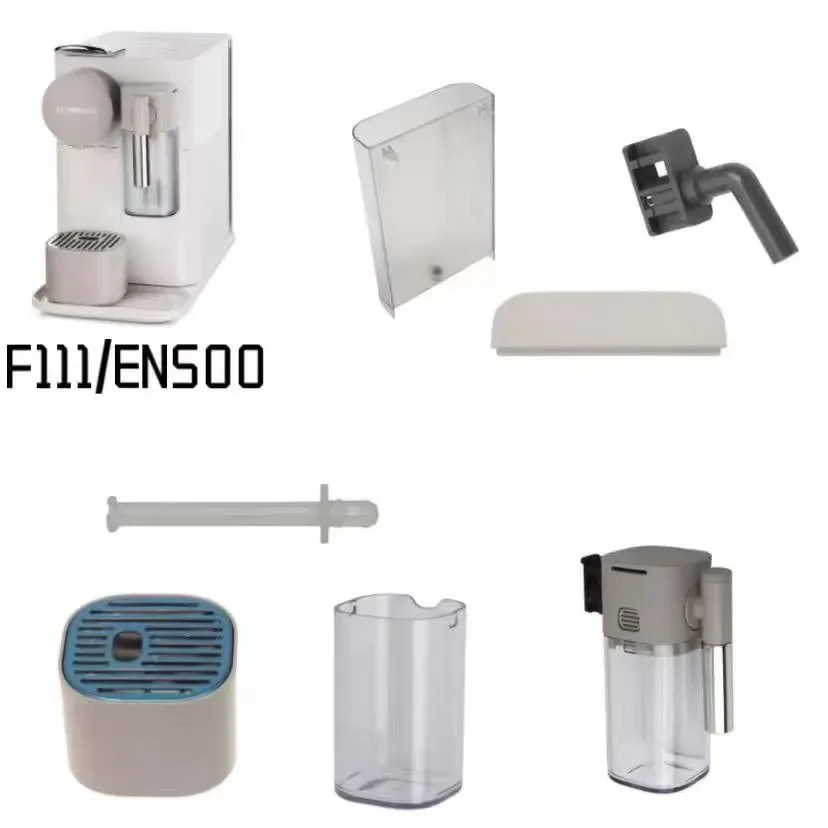 Capsule Coffee Machine Accessories, Water Tank, Milk Pipe, Milk Cup Cushion, Descaling Dropper, F111, EN510