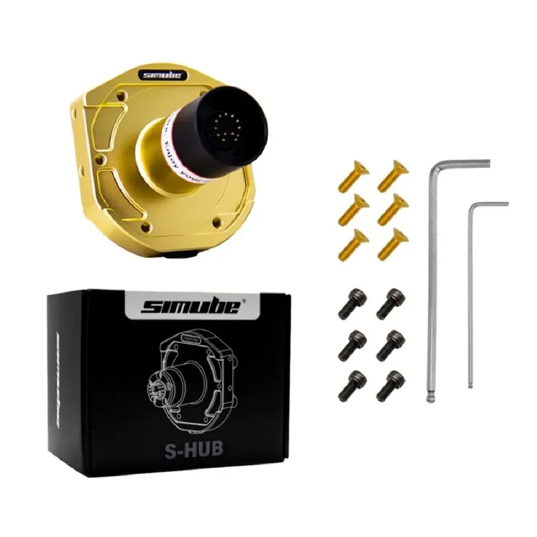 SIMUBE HUB for Fanatec - Gold Anodized Aluminum for Strength and Lightness image 3