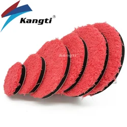 Almofada de polimento de microfibra para carros, corpo polonês, micro fibra, polidor rodas, DA, RO, 3
