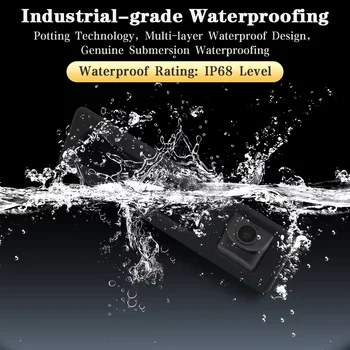 AUTOTOP 適用於BMW 5 系列 F10 F11 3 系列 F30 F31 F32 X3 F25 X4 F26 X5 F15 的汽車後視攝像頭,帶倒車後備箱把手和停車輔助線 8 最佳銷售 BMWF30倒車攝影機 - №6