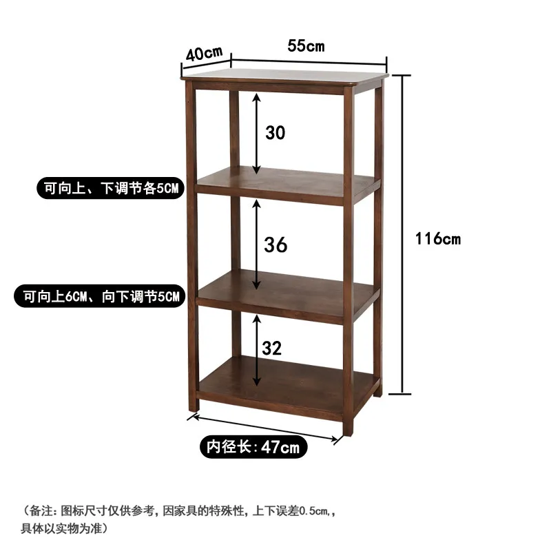 Solid wood kitchen, microwave oven, oven rack, floor-to-ceiling dining side, multi-layer storage against the wall, side cabinet,
