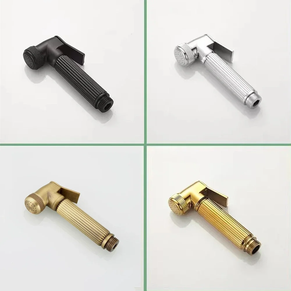 

Black/Antique Bidets Spray Gun Copper Bathroom Handheld Spray Gun Sets Toilet High Pressure Wash Hygienic Accessories Shattaf