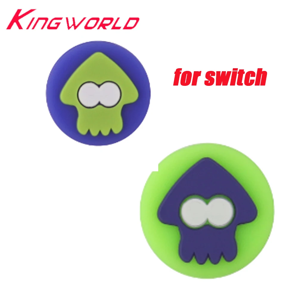 1pcs Anti-slip Silicone Analog Joystick Thumb Stick Grip Cap For Switch Gamepad Rocker Cap For Splatoon Game Accessories