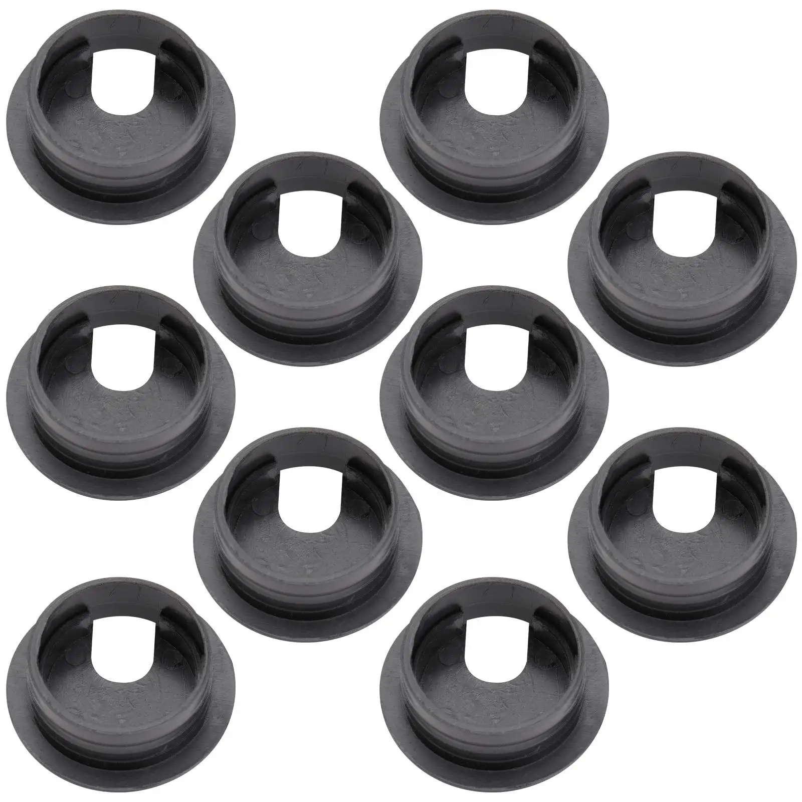 

10 Pcs Cable Hole Cover Computer Desk Durable Material Swivel Flip Top Plastic Wire Management Storage ganizer