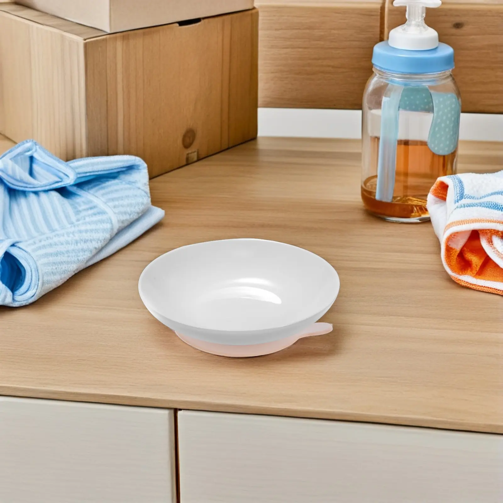 6Pcs Silicone Placemat for Toddlers Double Sided Suction Plate Suckers Non Slip Baby Table Mat Dish Grip Utensil Rest Food