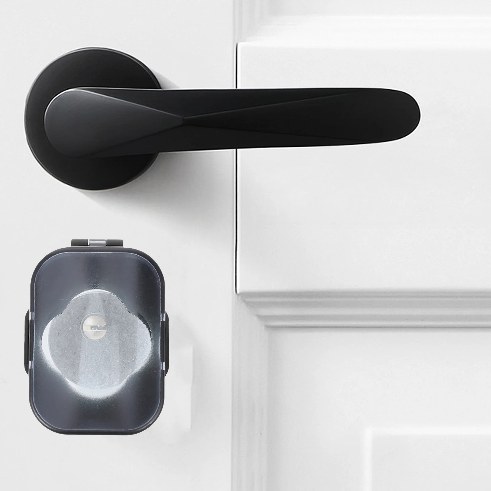 

1Pcs Safety Lock Protector Cover Door Knob Child Proof Locks for Kids Toddler Proofing Handle Cover Home Accessories