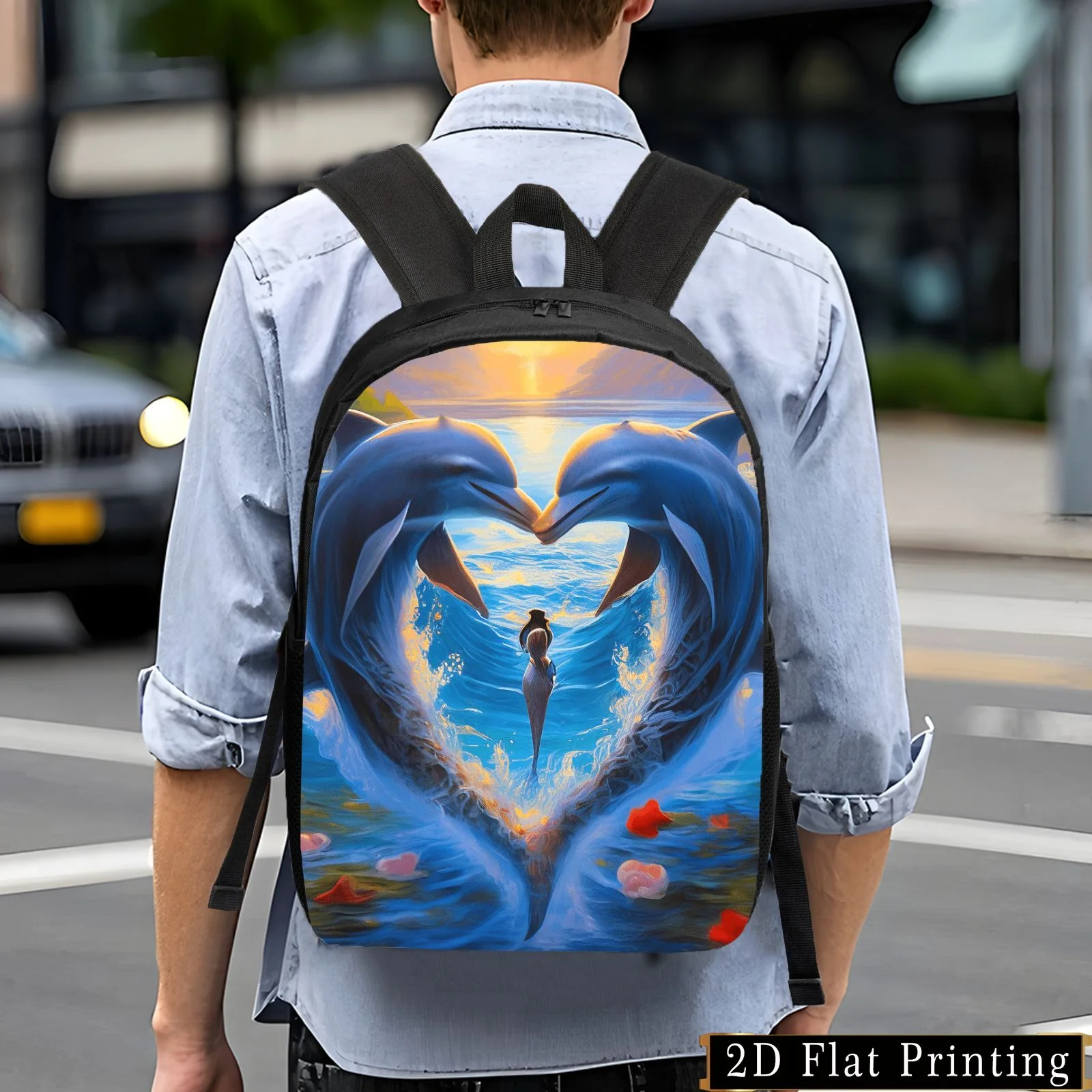 

Casual and stylish backpack, simple and personalized backpack. Creative design backpack for young people
