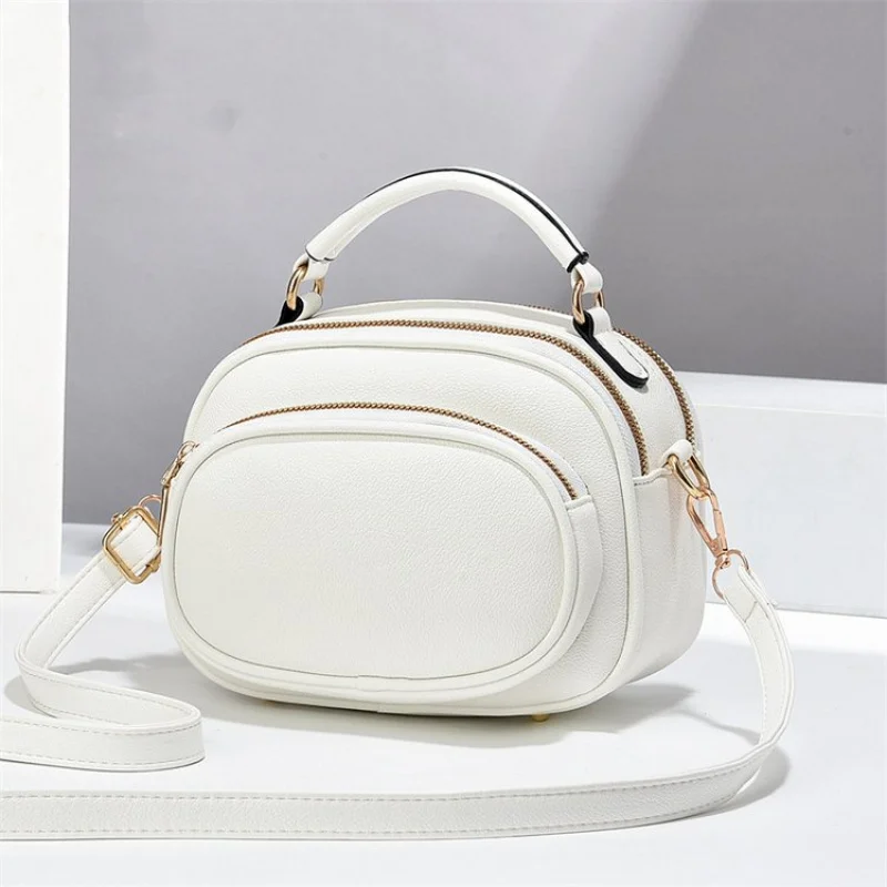 

Luxury Brand High-End Leather Women's Shoulder Bag Popular Classic Refined Trim Trendy Casual Daily Commuter Bag​