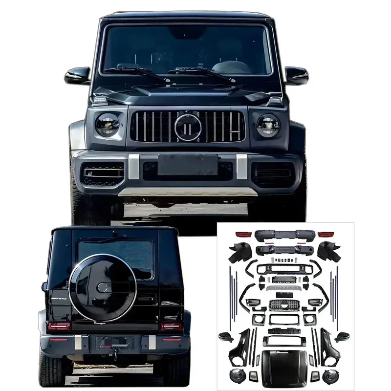 

For G Class W463 To W464 G63 Bumpers Grille Headlight Car Modification Parts Upgr BodyKit