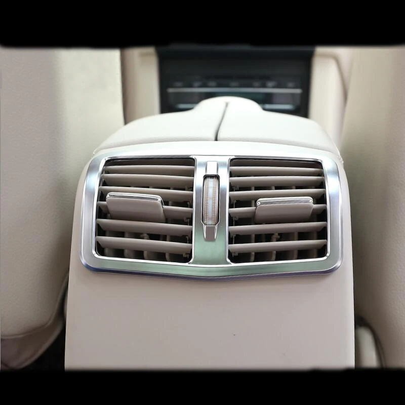 Car Interior Armrest Box Rear Air Conditioning Outlet Vents Frame Trim Strip Cover Stickers For Mercedes Benz E Class W212 E200