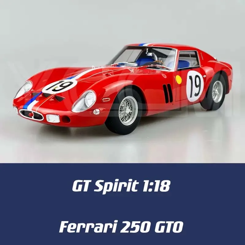 Limited Edition 1:18 1960 Ferrari 250GTO Latte Art Racing Edition Resin Model Car Toys Die-cast Model Classic Car Collectible