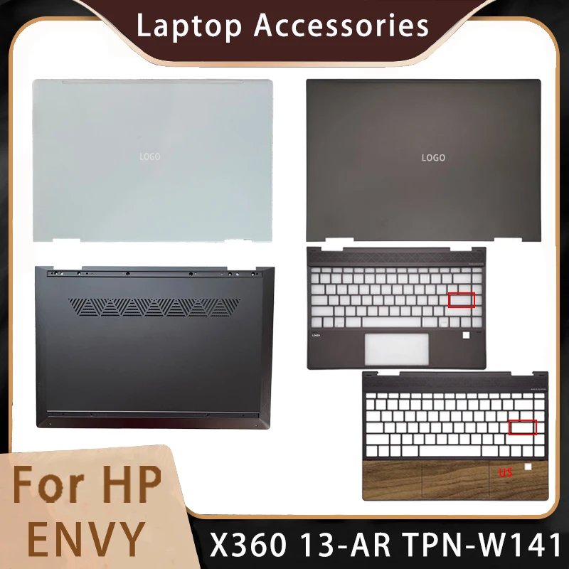 

Новинка для HP ENVY X360 13-AR TPN-W141; Заменяемые аксессуары для ноутбуков, задняя крышка/Упор для рук/нижняя часть с логотипом L54198-001