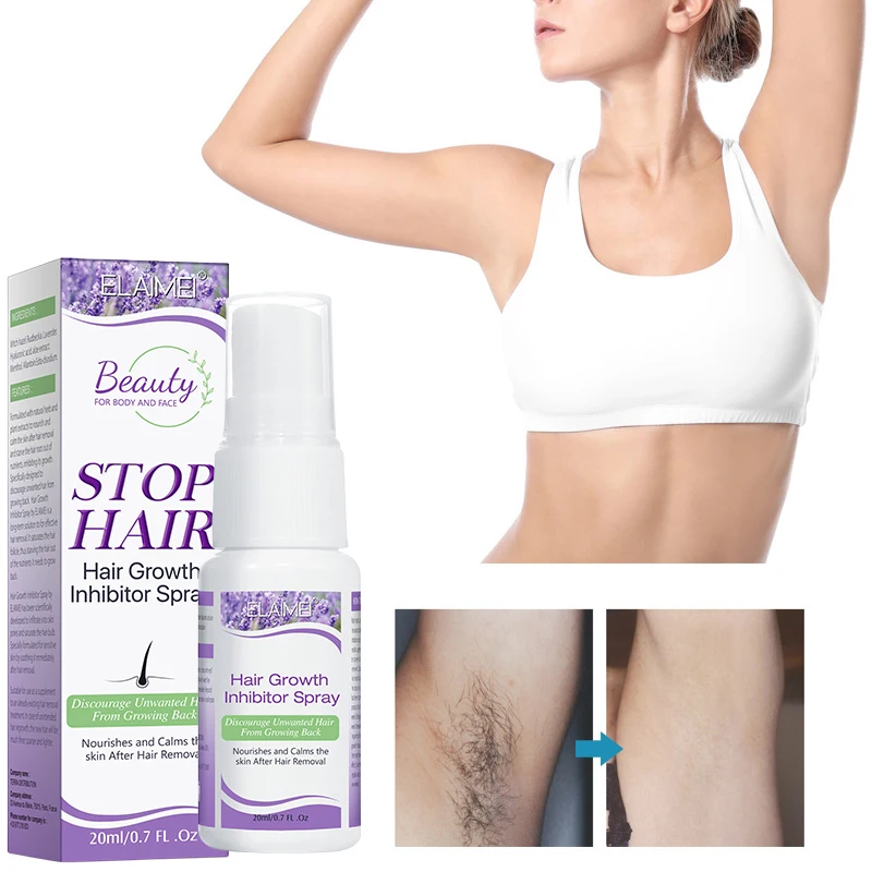 Without Pain Hair Removal Spray For Women Men Face Body Lesg Armpit Hair Remover Hair Eraser Inhibitor Serum No Irritating 20ml