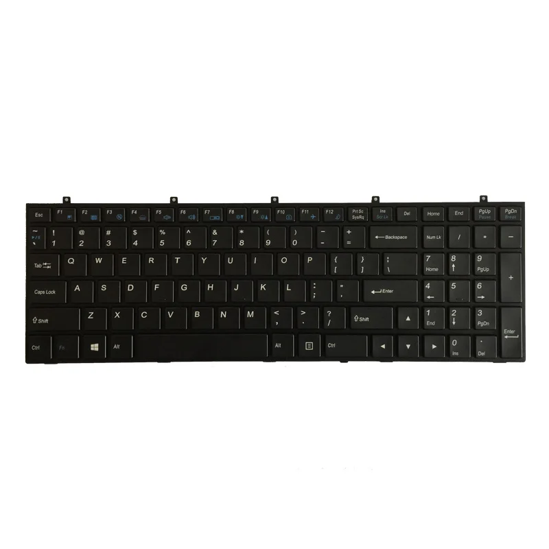 NEW US Laptop Keyboard For Clevo W650 W350SKQ W370STQ W670SR W370ET W350ET W350 W370 W655 W670 Black Blacklight English Keyboard