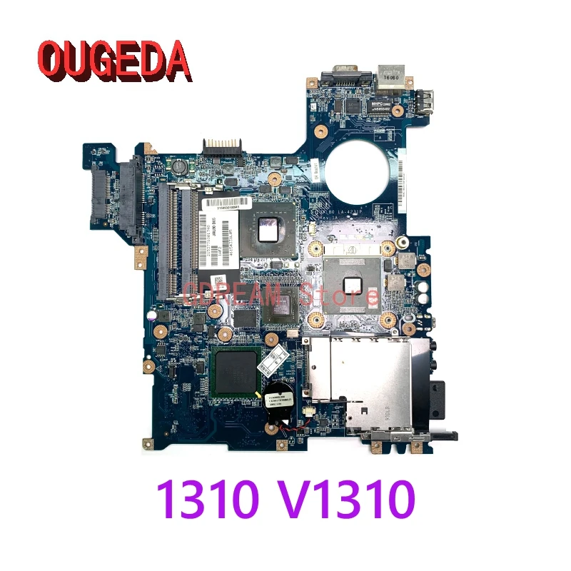 

OUGEDA JAL80 LA-4231P CN-0D813K 0D813K For Dell Vostro 1310 V1310 Laptop Motherboard PM965 DDR2 Free CPU Main board full test