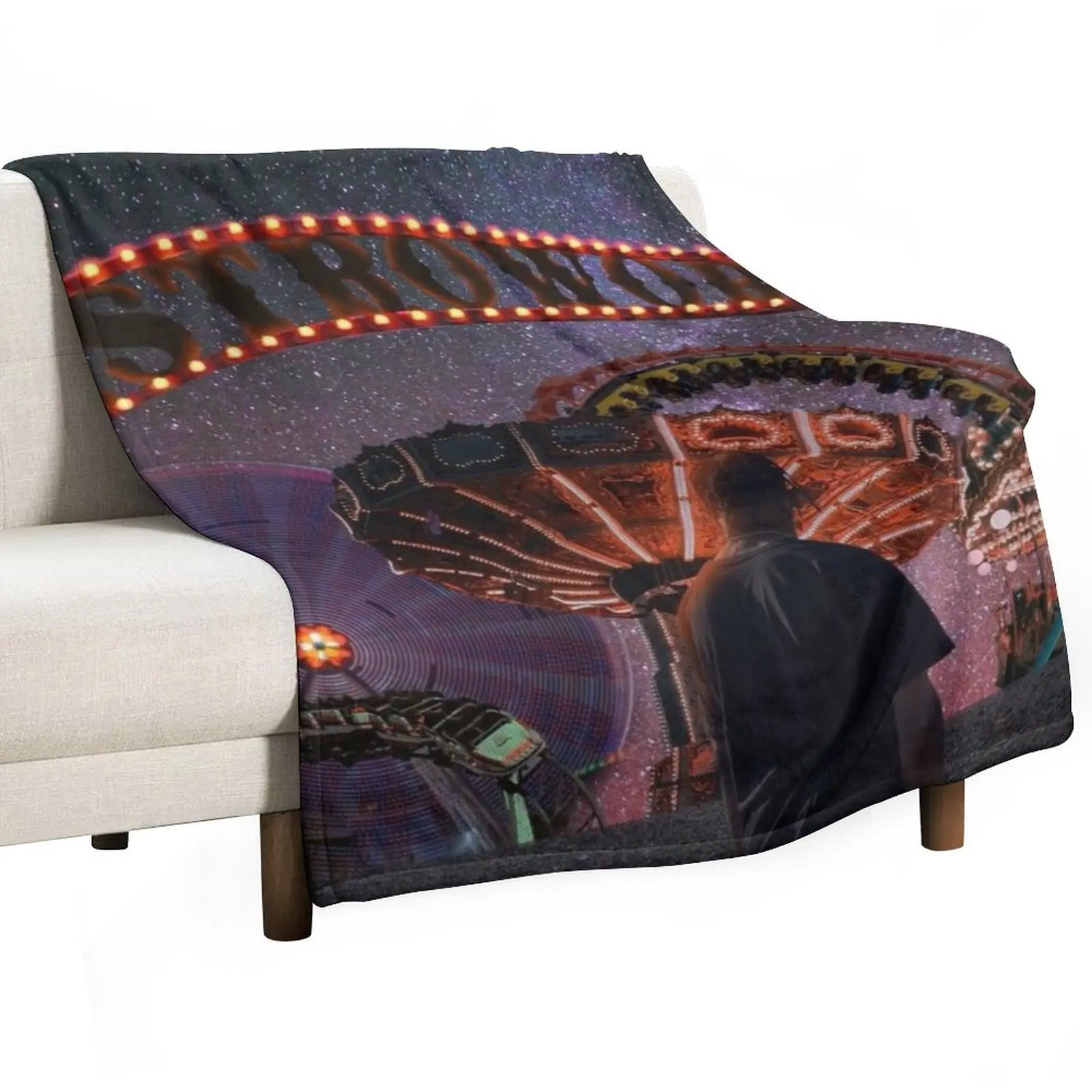 Greetings from Astroworld fan cover Throw Blanket blankets and throws anime Shaggy Blankets