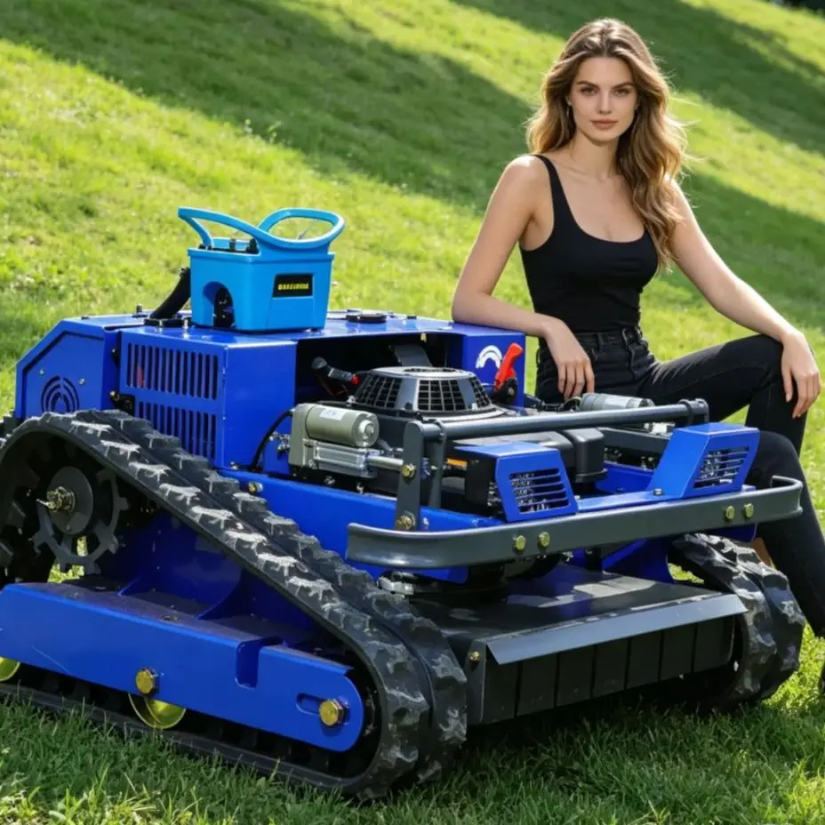 Customized Commercial Lawn Mower Robot Remote Control Flail Mower Gas Powered Lawn Mower For Orchard robot lawn mower
