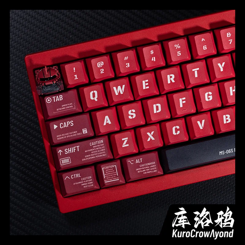 

KCA ROG Night Devil Wooting Magnetic Axis Original PBT Keycaps For Mechanical Keyboards Customizable Anime Themed Toy Figures