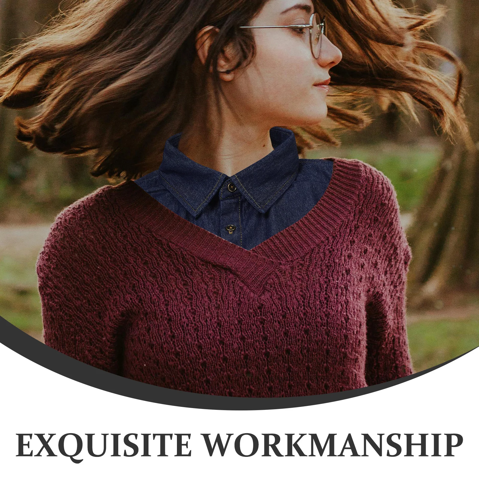 

Fake Collar Detachable Cotton Soft Breathable Lightweight Collar for Women Match Blouse Sweater Dress Party Occasion Gift Choice