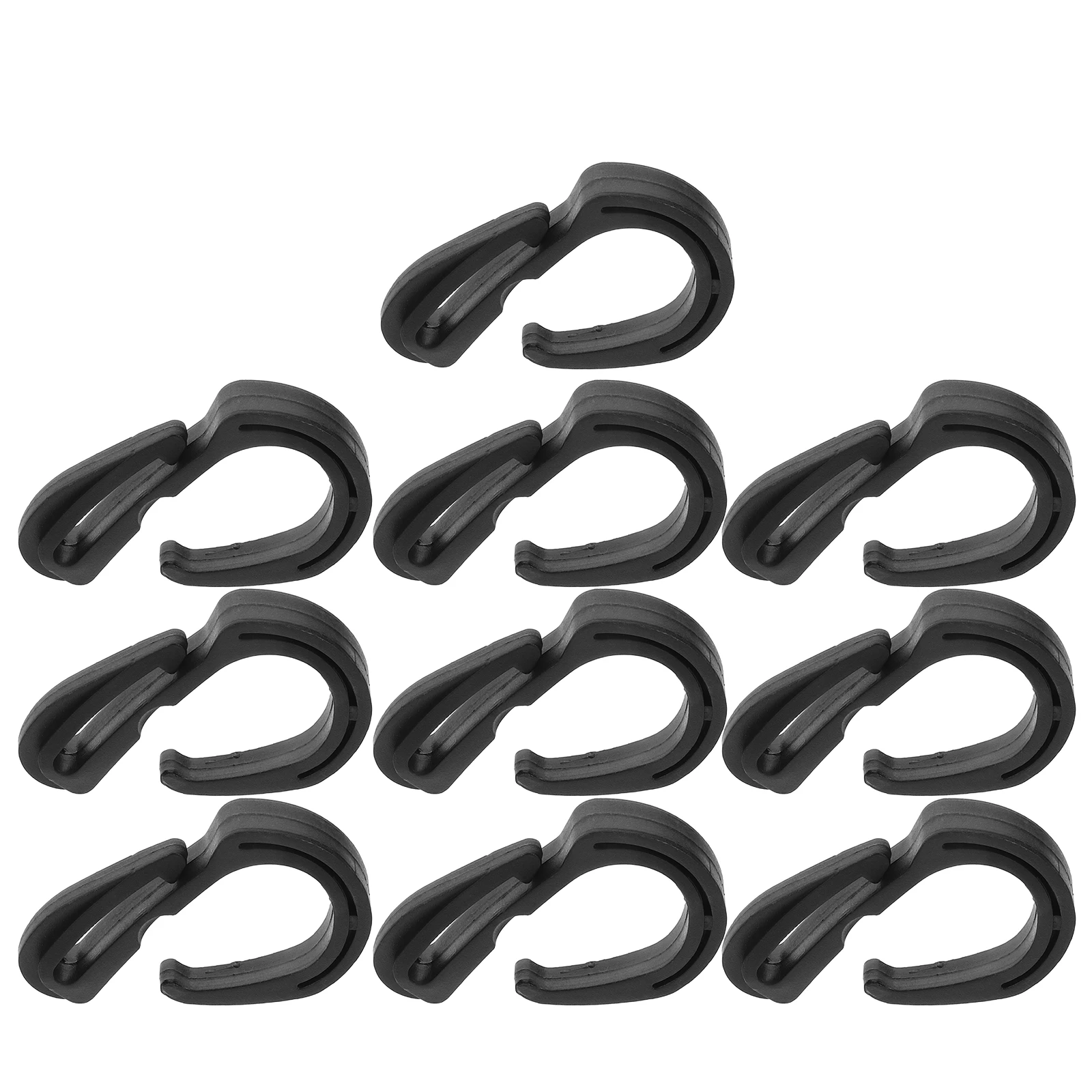 

10 Pcs Luggage Net Black Plastic Back Seat Storage Hanger Purse Wallet Vehicle Clothes Hooks Bag Cargo Net Hooks