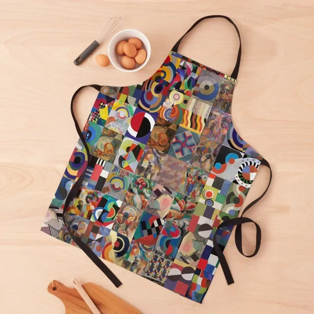 

Sonia Delaunay Apron useful gadgets for home Kitchen Supplies Kitchen For Women Things For Kitchen Apron